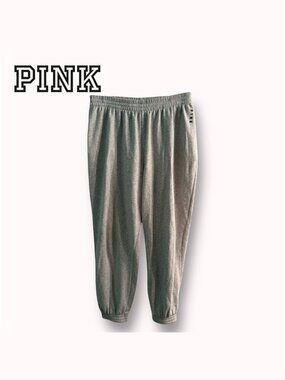Pink Victoria's Secret fleece joggers